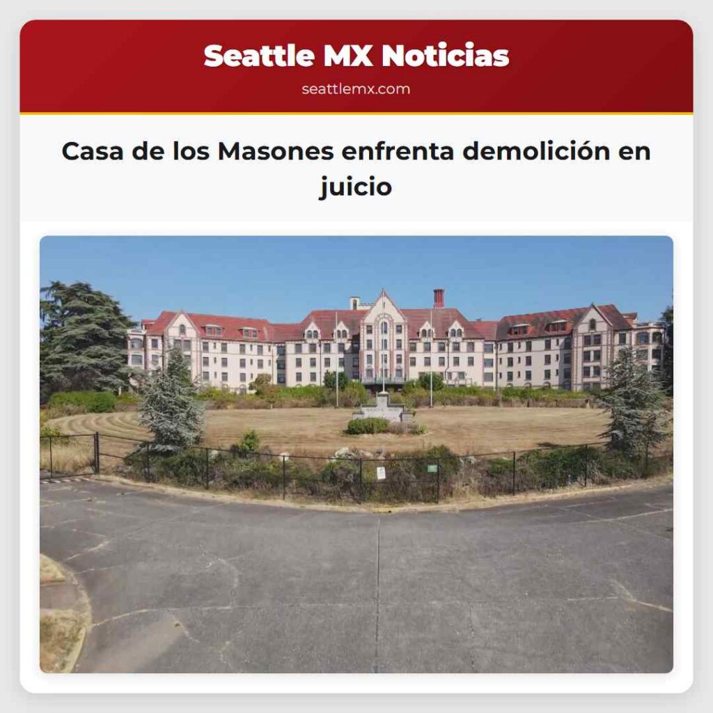 Casa de los Masones enfrenta demolición en juicio