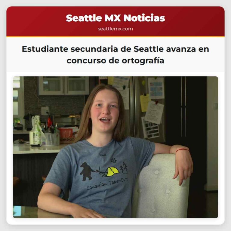Estudiante secundaria de Seattle avanza en concurso de ortografía