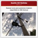 Nuevas luces para peatones mejoran seguridad en Alki Avenue