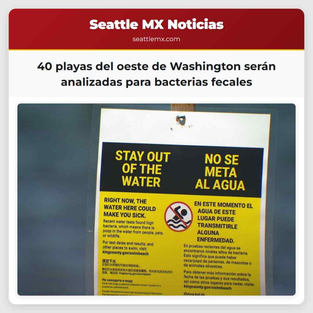 40 playas del oeste de Washington serán