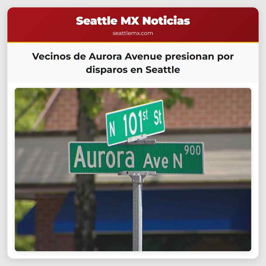 Vecinos de Aurora Avenue presionan por disparos