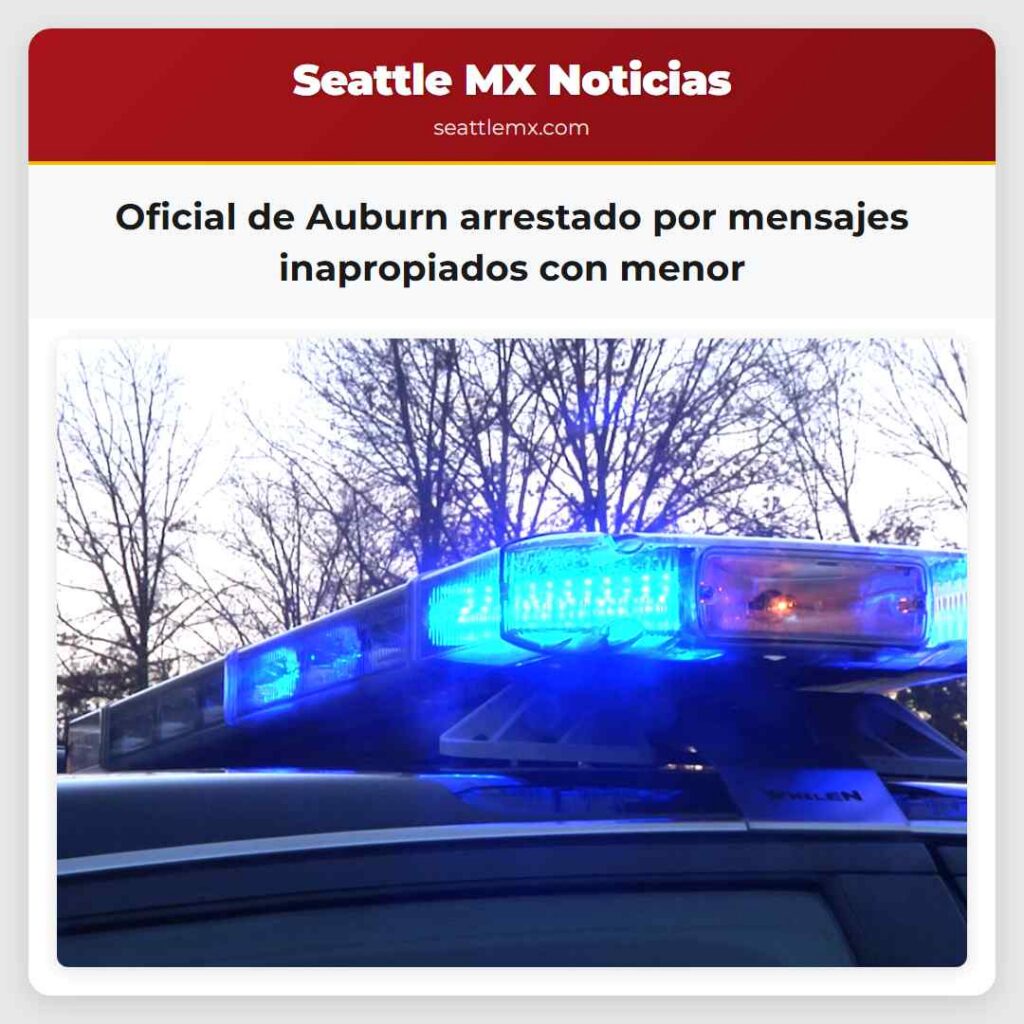 Oficial de Auburn arrestado por mensajes