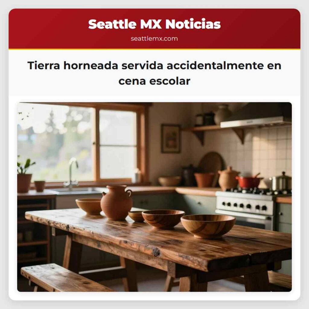 Tierra horneada servida accidentalmente en cena