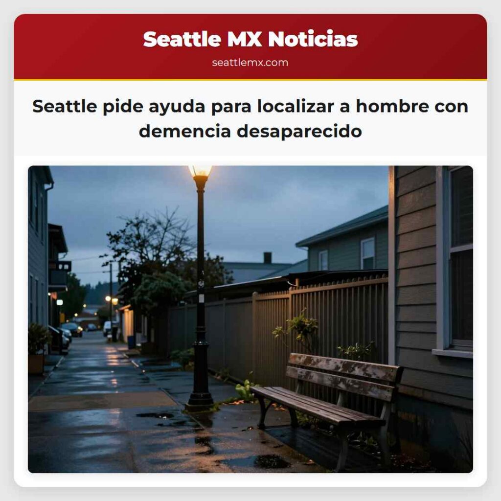 Seattle pide ayuda para localizar a hombre con