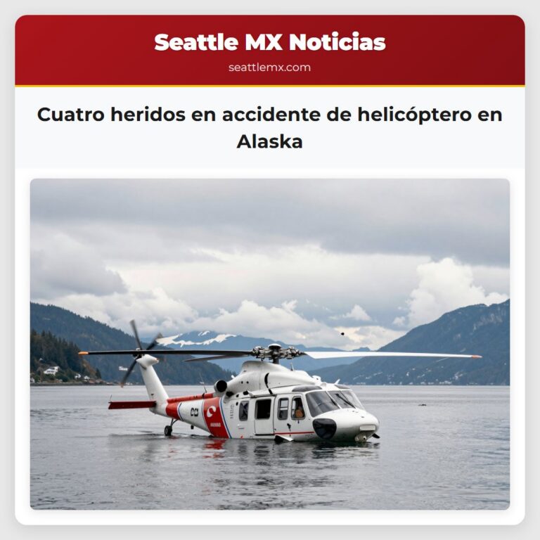 Cuatro heridos en accidente de helicóptero en Alaska
