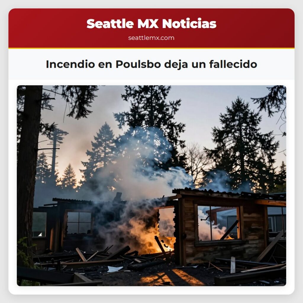 Incendio en Poulsbo deja un fallecido