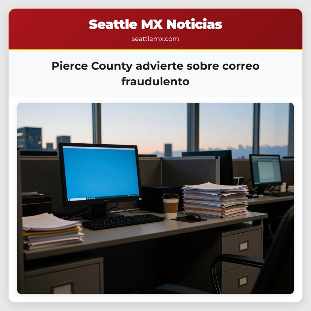 Pierce County advierte sobre correo fraudulento