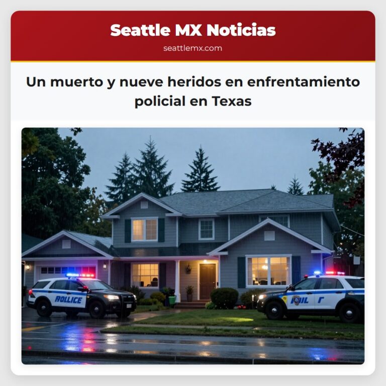 Un muerto y nueve heridos en enfrentamiento policial en Texas