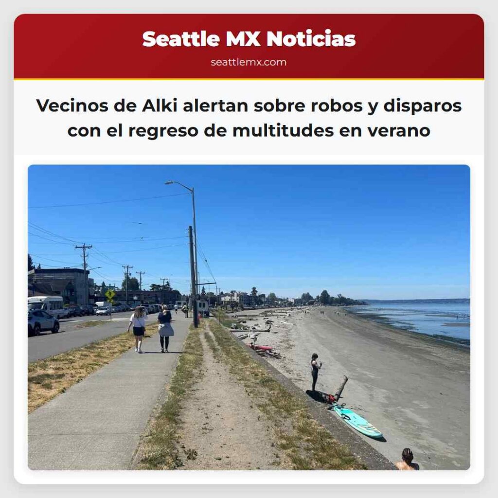 Vecinos de Alki alertan sobre robos y disparos