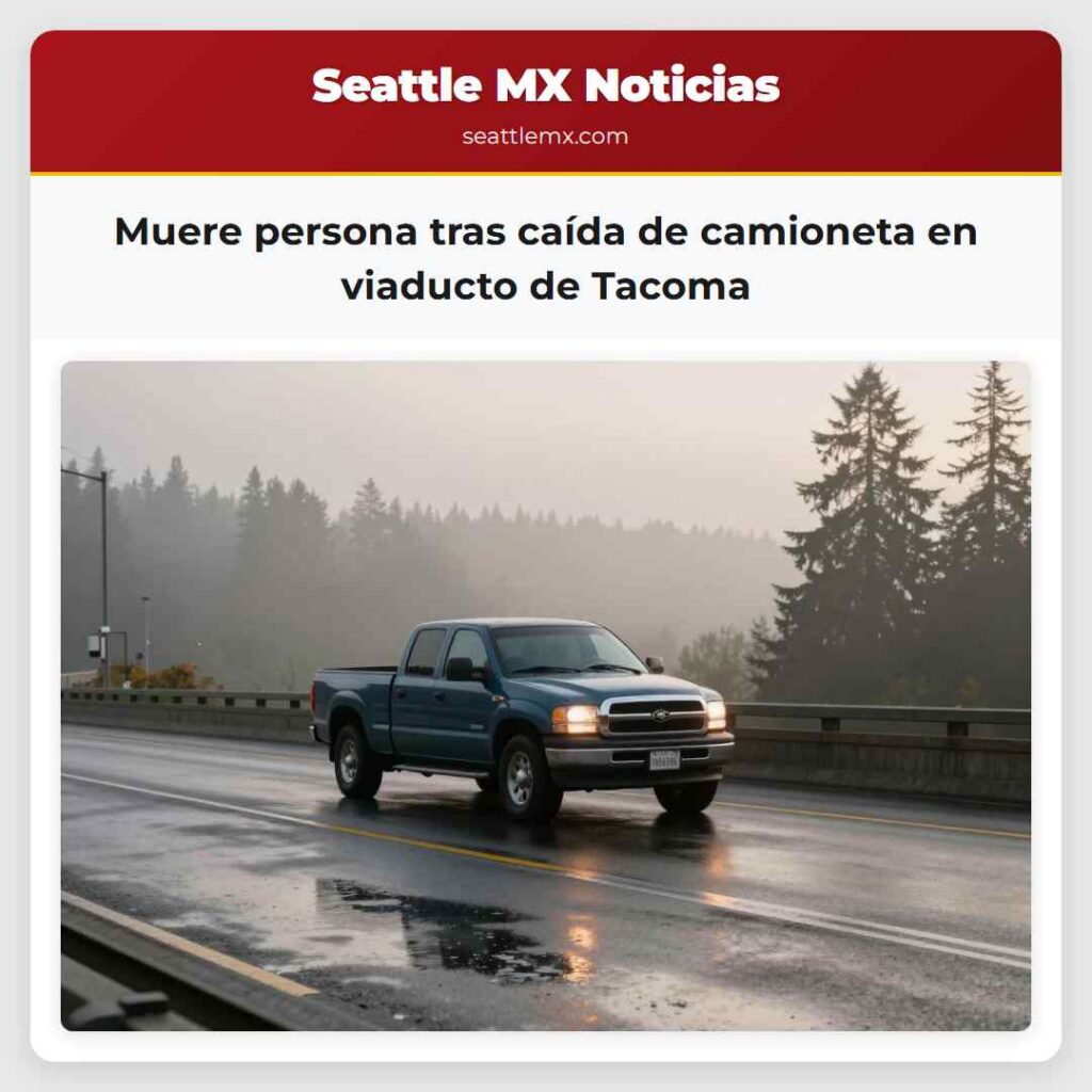 Muere persona tras caída de camioneta en viaducto
