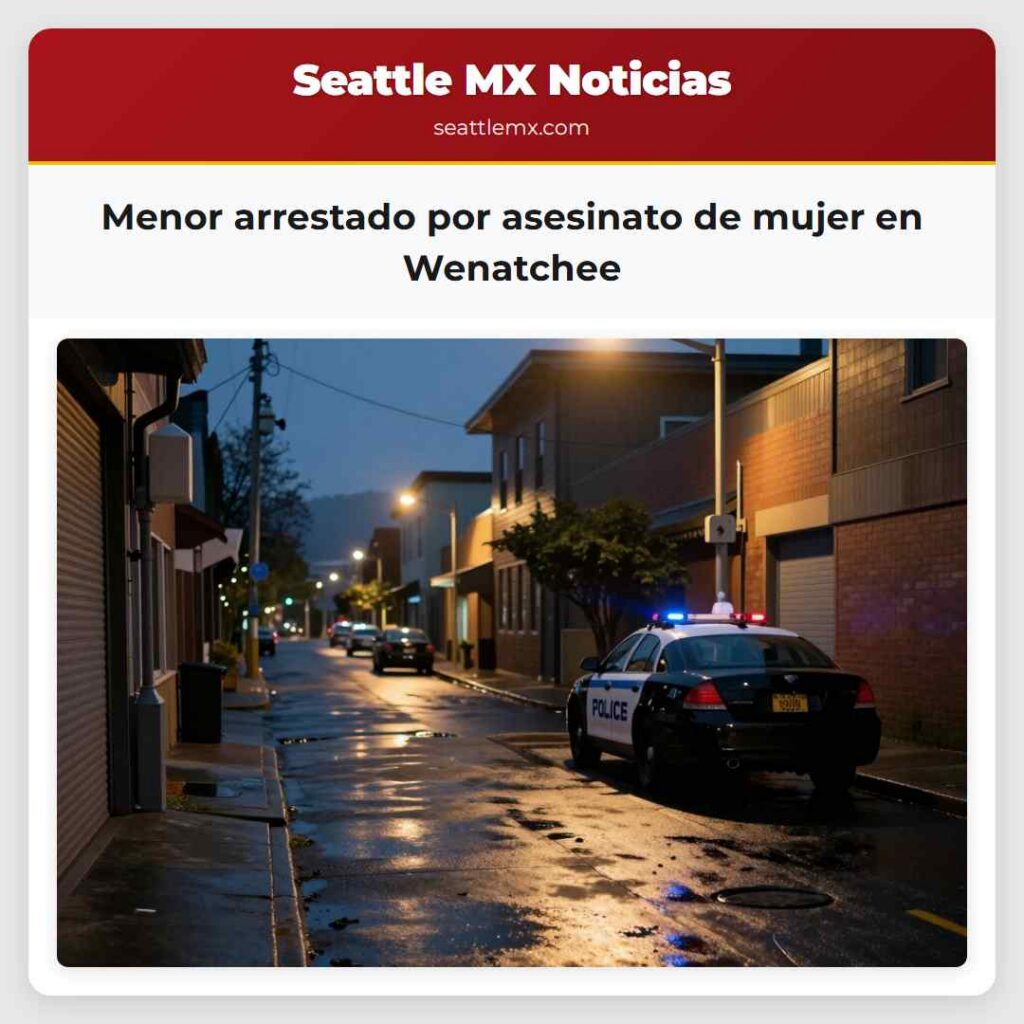 Menor arrestado por asesinato de mujer en