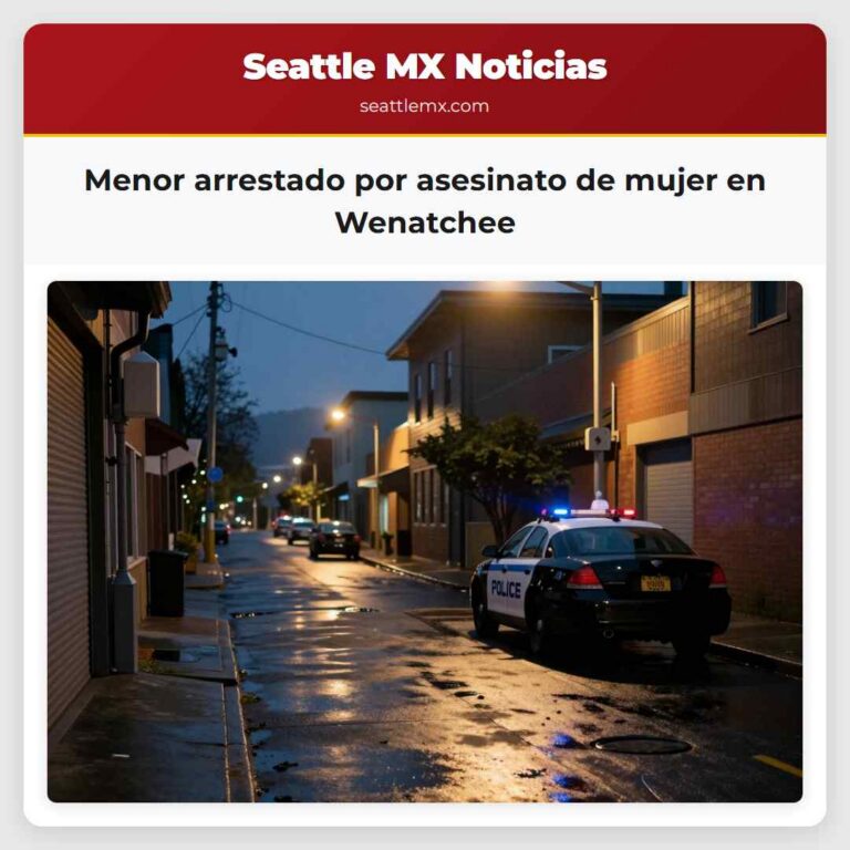 Menor arrestado por asesinato de mujer en Wenatchee