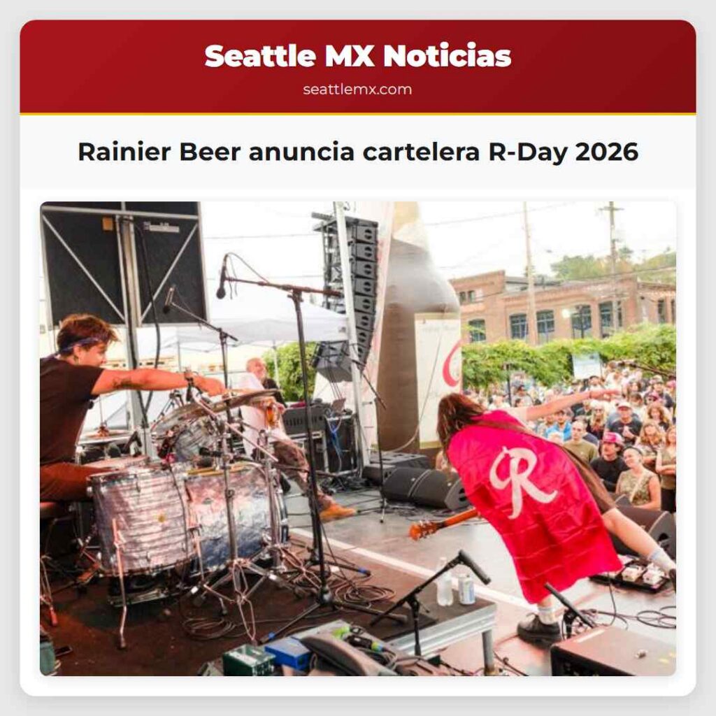 Rainier Beer anuncia cartelera R-Day 2026