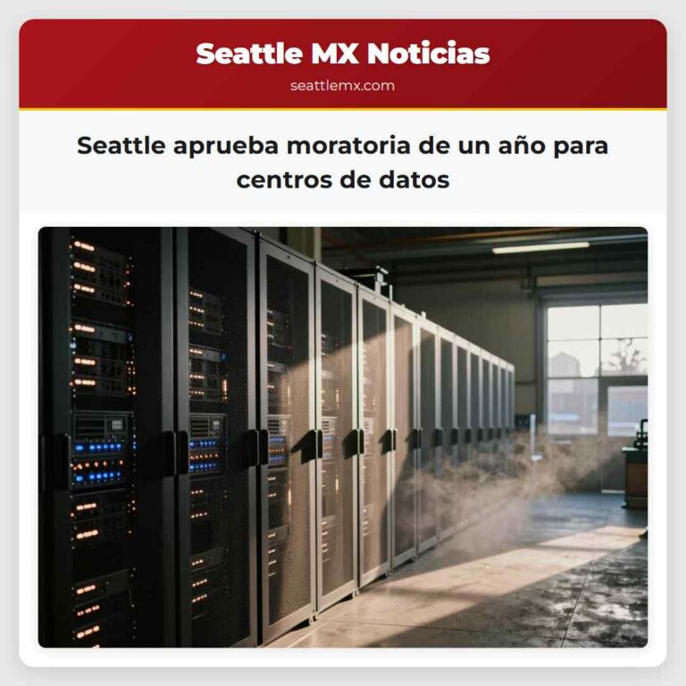 Seattle aprueba moratoria de un año para centros de datos