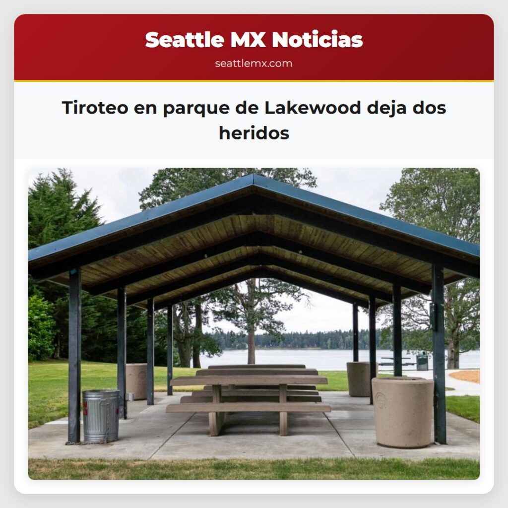 Tiroteo en parque de Lakewood deja dos heridos