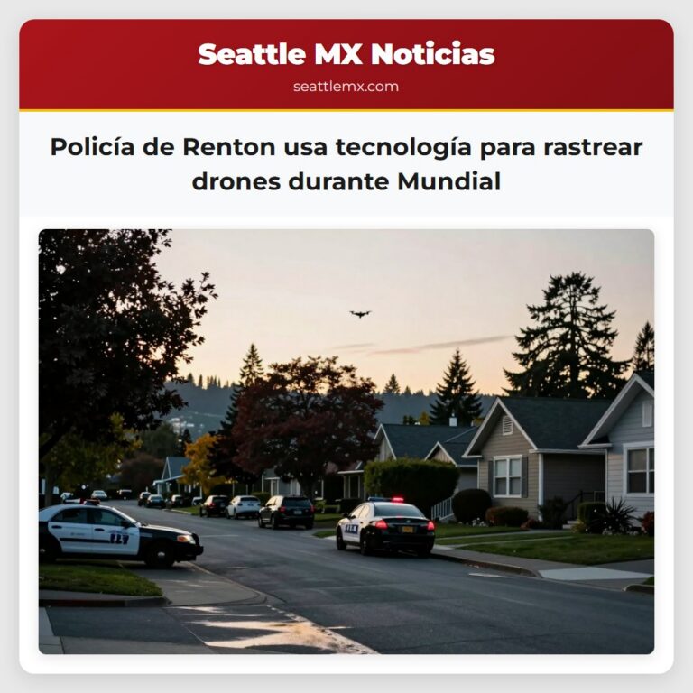 Policía de Renton usa tecnología para rastrear drones durante Mundial