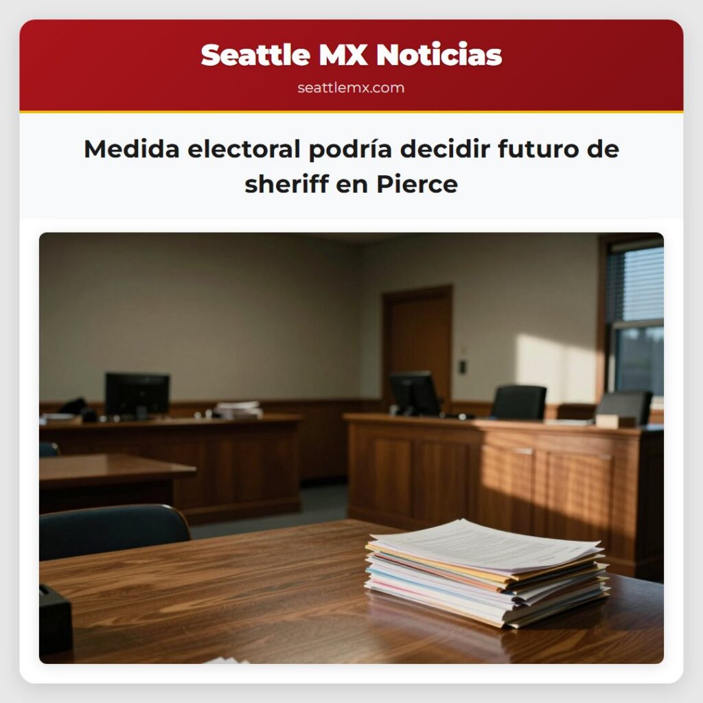 Medida electoral podría decidir futuro de sheriff
