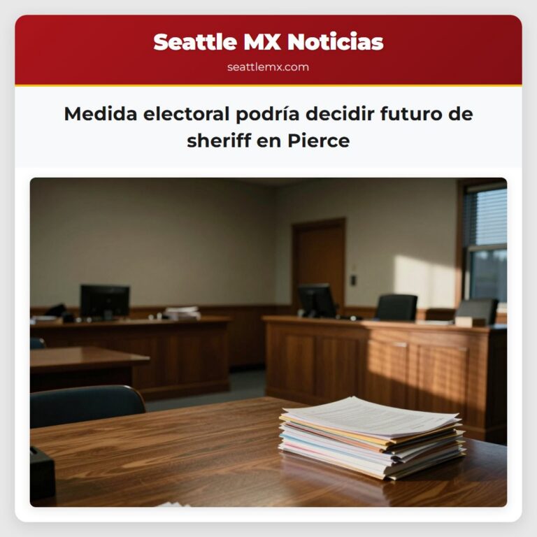 Medida electoral podría decidir futuro de sheriff en Pierce