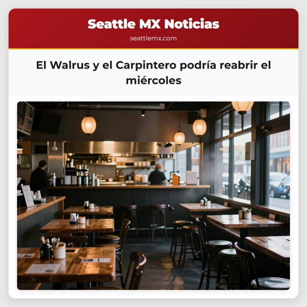 El Walrus y el Carpintero podría reabrir el