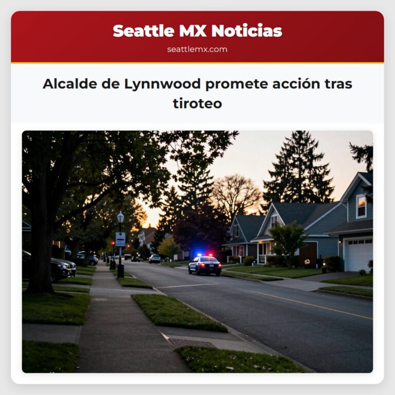 Alcalde de Lynnwood promete acción tras tiroteo