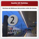 Vecinos de Bellevue denuncian ruido de trenes