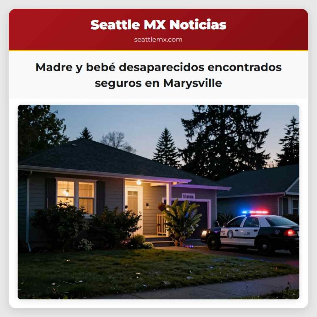 Madre y bebé desaparecidos encontrados seguros en