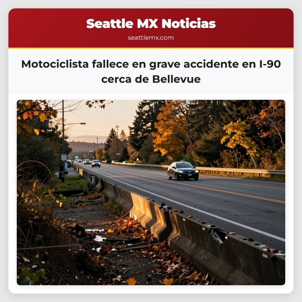 Motociclista fallece en grave accidente en I-90