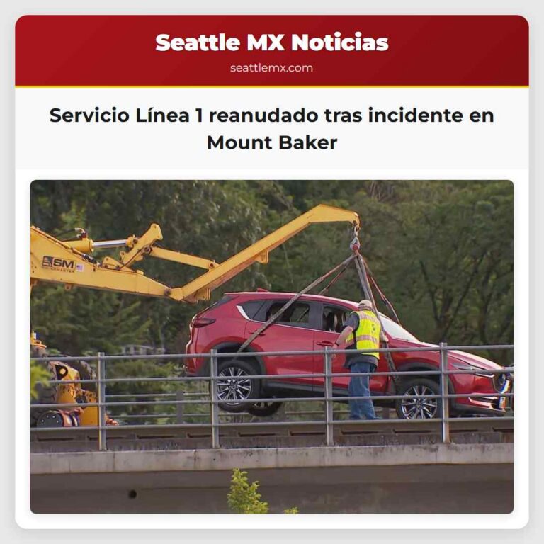 Servicio Línea 1 reanudado tras incidente en Mount Baker