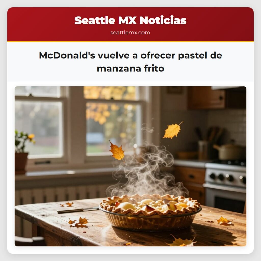 McDonald's vuelve a ofrecer pastel de manzana