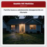 Familia busca a adolescente desaparecida en Olympia