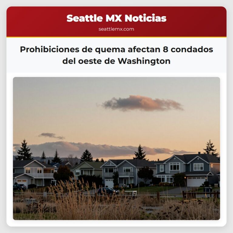Prohibiciones de quema afectan 8 condados del oeste de Washington