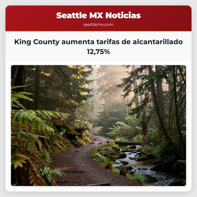 King County aumenta tarifas de alcantarillado 1275%