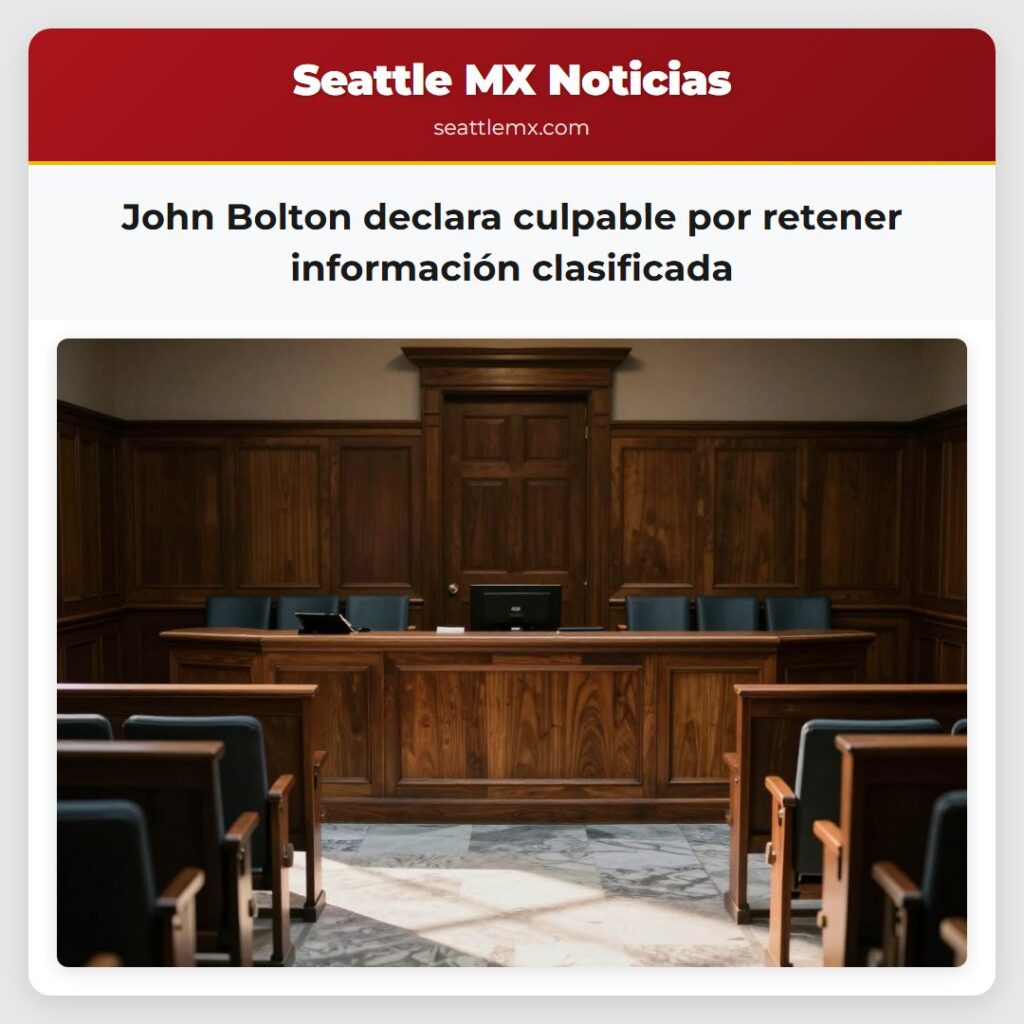 John Bolton declara culpable por retener