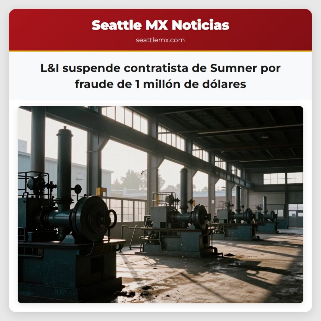 L&I suspende contratista de Sumner por fraude de