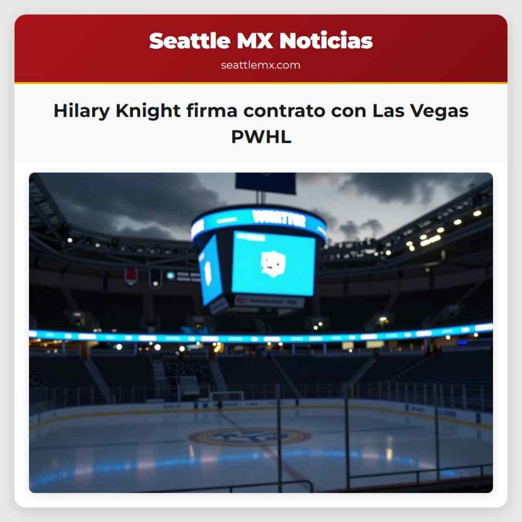 Hilary Knight firma contrato con Las Vegas PWHL