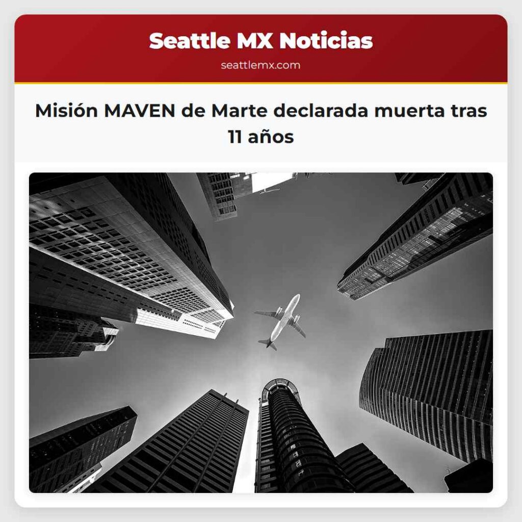 Misión MAVEN de Marte declarada muerta tras 11