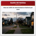 Más de 3.000 sin electricidad en Ballard por calor