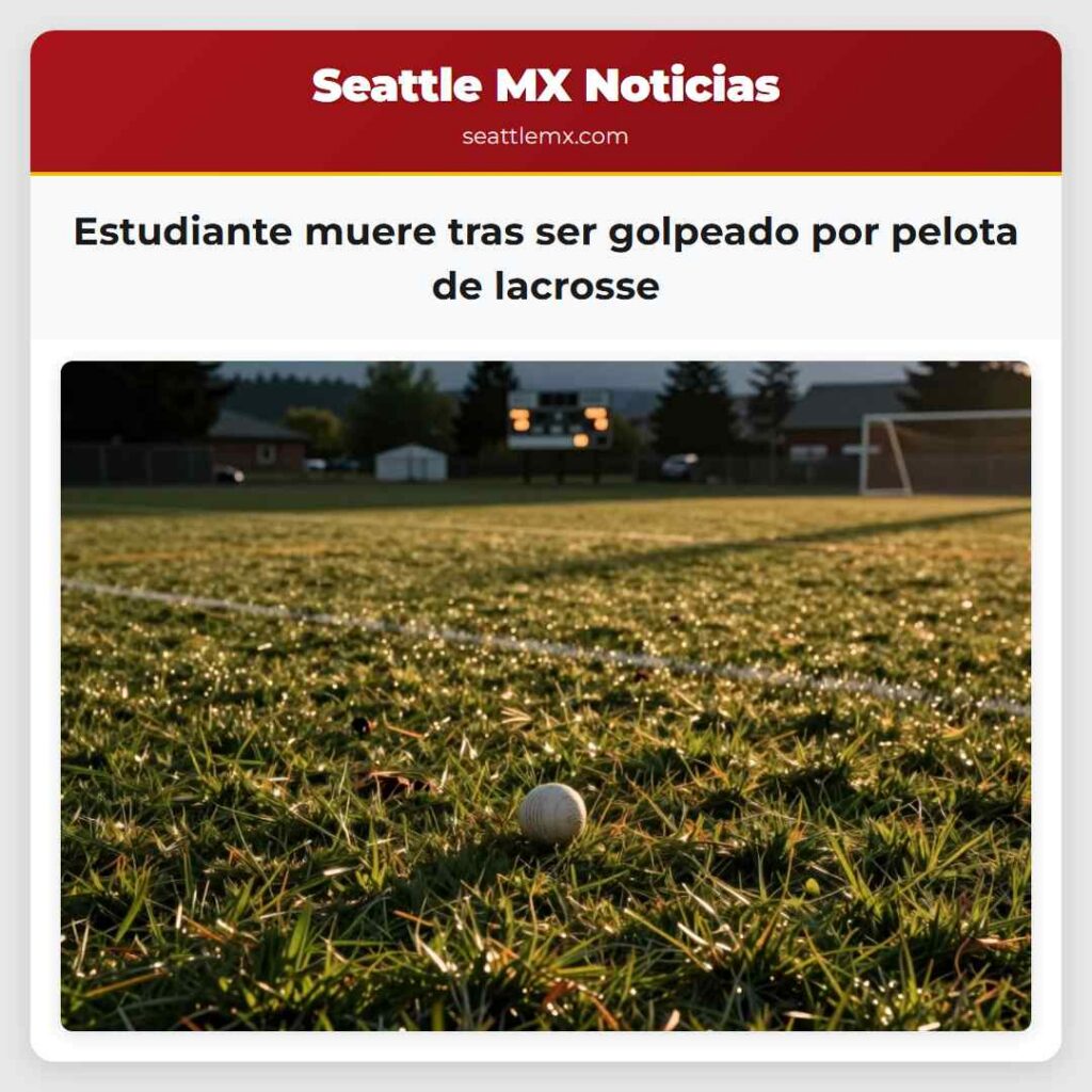Estudiante muere tras ser golpeado por pelota de