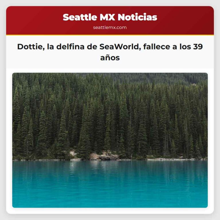 Dottie la delfina de SeaWorld fallece a los 39 años