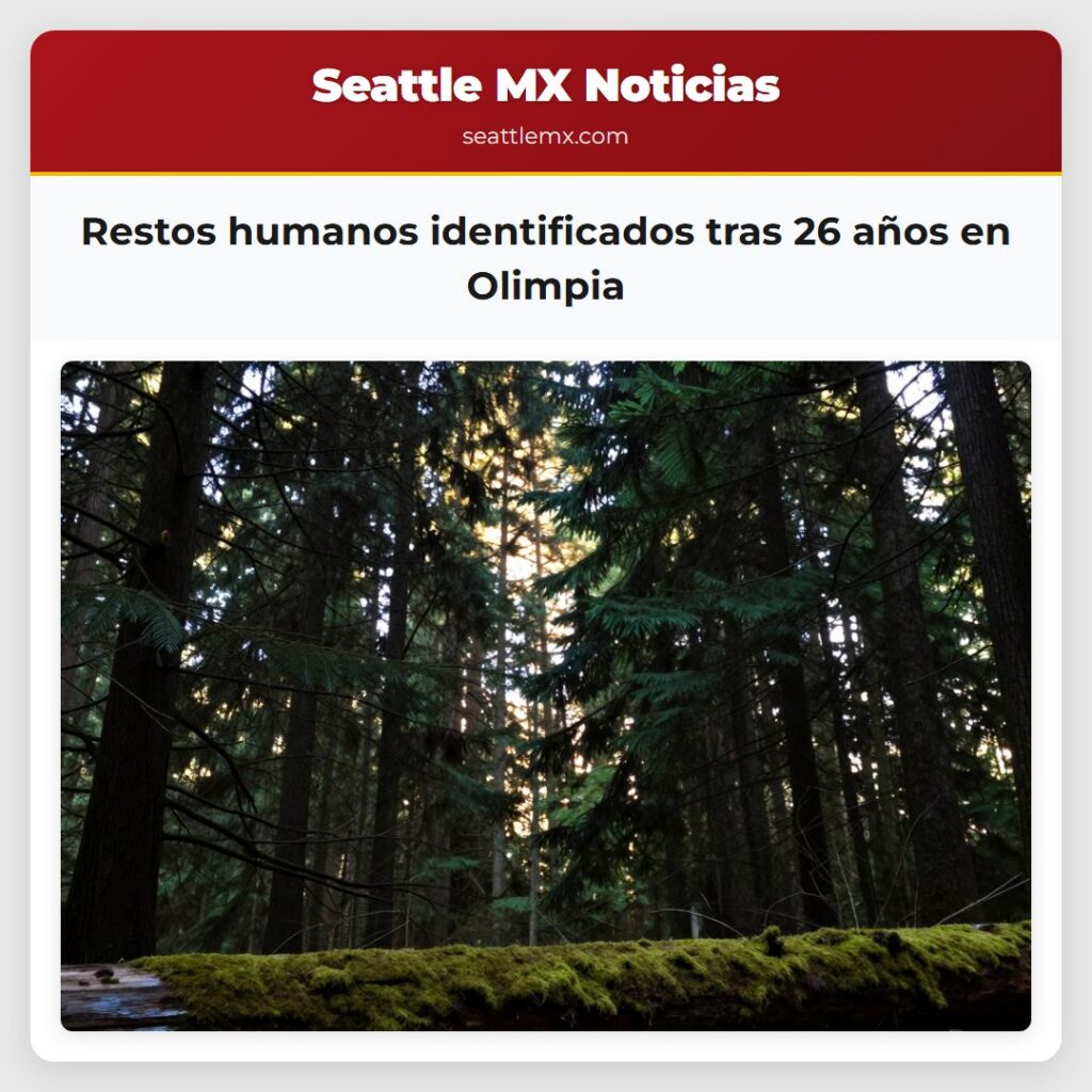 Restos humanos identificados tras 26 años en