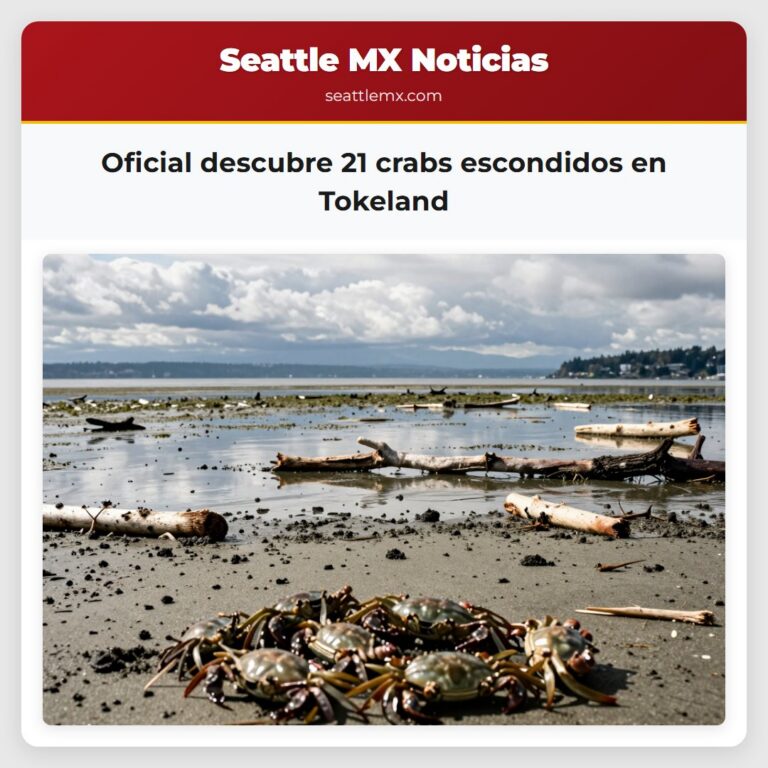 Oficial descubre 21 crabs escondidos en Tokeland