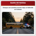Choque con autobús escolar deja un fallecido en Graham