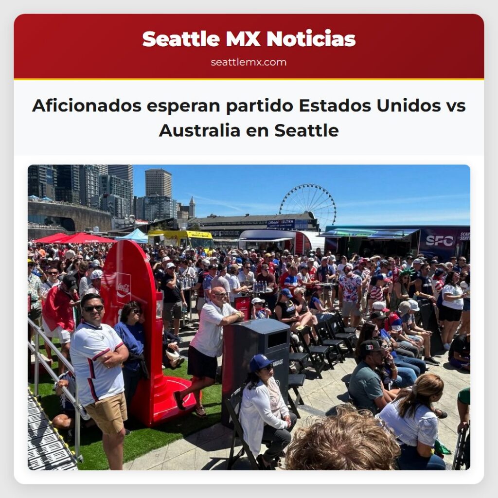 Aficionados esperan partido Estados Unidos vs