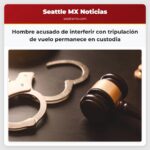 Hombre acusado de interferir con tripulación de vuelo permanece en custodia