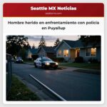 Hombre herido en enfrentamiento con policía en Puyallup