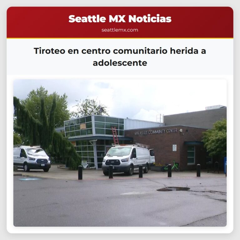 Tiroteo en centro comunitario herida a adolescente