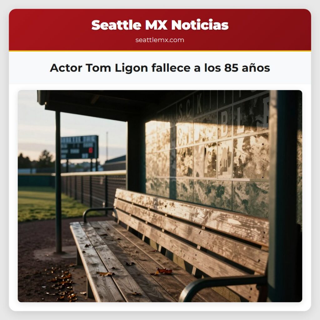 Actor Tom Ligon fallece a los 85 años