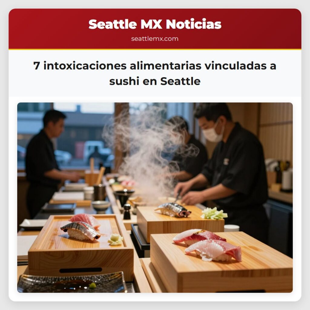 7 intoxicaciones alimentarias vinculadas a sushi
