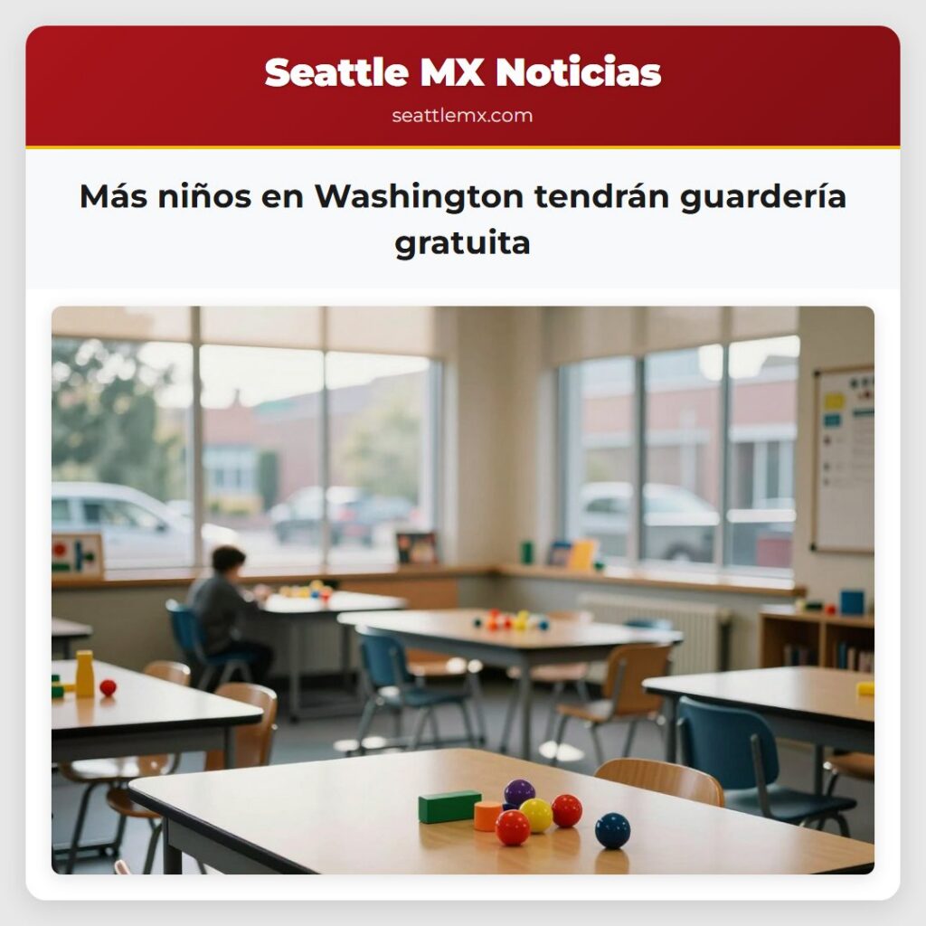 Más niños en Washington tendrán guardería gratuita