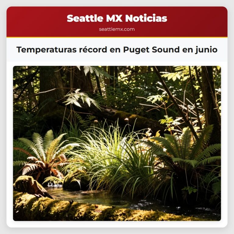 Temperaturas récord en Puget Sound en junio